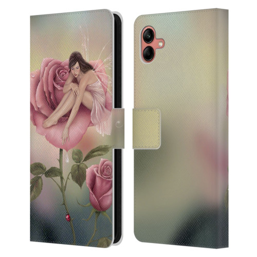 Rachel Anderson Pixies Rose Leather Book Wallet Case Cover For Samsung Galaxy A04 (2022)