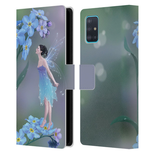 Rachel Anderson Pixies Forget Me Not Leather Book Wallet Case Cover For Samsung Galaxy A51 (2019)