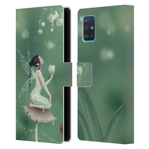 Rachel Anderson Pixies Lily Of The Valley Leather Book Wallet Case Cover For Samsung Galaxy A51 (2019)