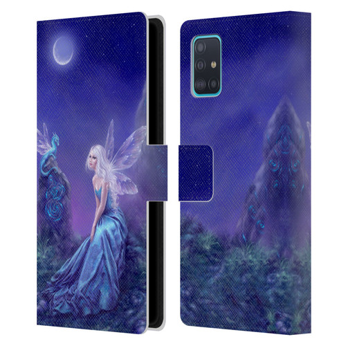 Rachel Anderson Pixies Luminescent Leather Book Wallet Case Cover For Samsung Galaxy A51 (2019)