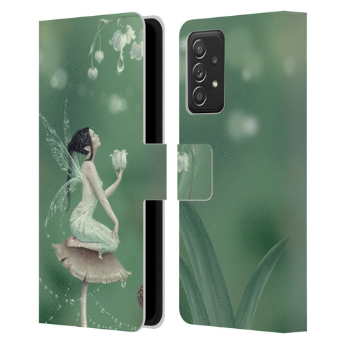 Rachel Anderson Pixies Lily Of The Valley Leather Book Wallet Case Cover For Samsung Galaxy A53 5G (2022)