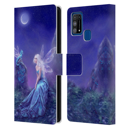 Rachel Anderson Pixies Luminescent Leather Book Wallet Case Cover For Samsung Galaxy M31 (2020)
