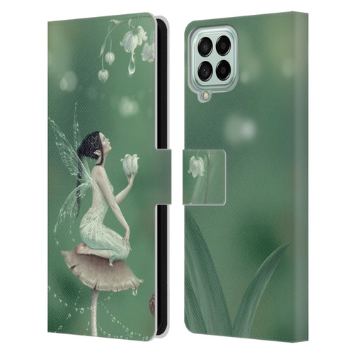 Rachel Anderson Pixies Lily Of The Valley Leather Book Wallet Case Cover For Samsung Galaxy M53 (2022)