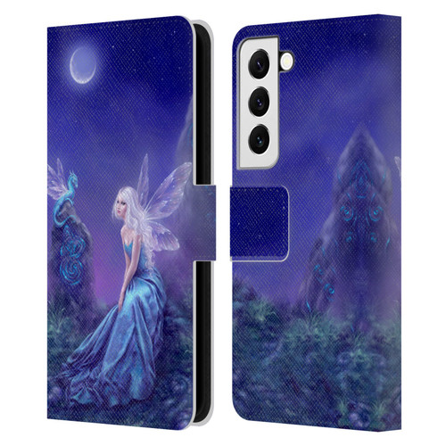 Rachel Anderson Pixies Luminescent Leather Book Wallet Case Cover For Samsung Galaxy S22 5G
