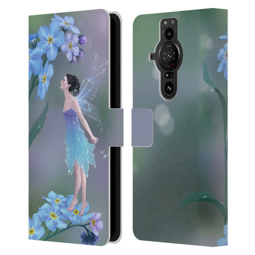 Rachel Anderson Pixies Forget Me Not Leather Book Wallet Case Cover For Sony Xperia Pro-I