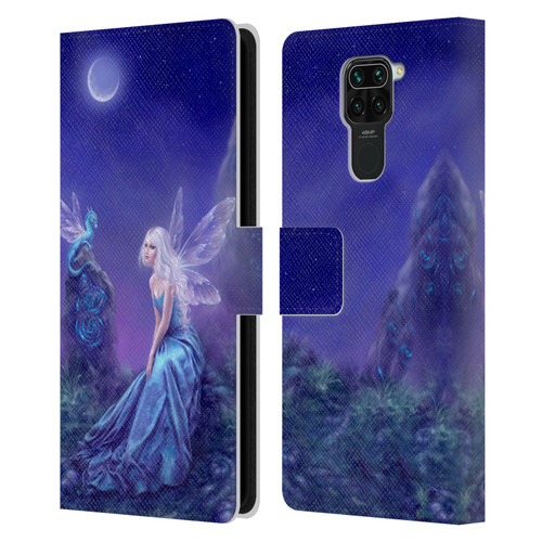 Rachel Anderson Pixies Luminescent Leather Book Wallet Case Cover For Xiaomi Redmi Note 9 / Redmi 10X 4G