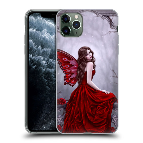 Rachel Anderson Fairies Winter Rose Soft Gel Case for Apple iPhone 11 Pro Max