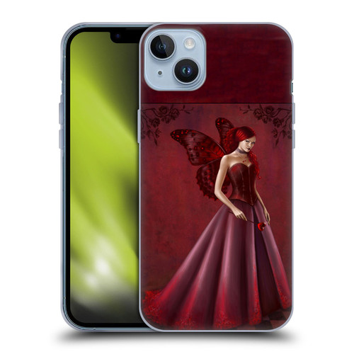 Rachel Anderson Fairies Queen Of Hearts Soft Gel Case for Apple iPhone 14 Plus