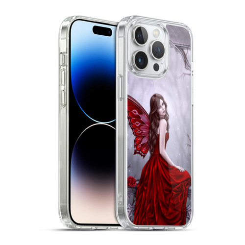 Rachel Anderson Fairies Winter Rose Soft Gel Case for Apple iPhone 14 Pro Max & MagSafe