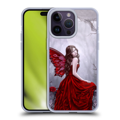 Rachel Anderson Fairies Winter Rose Soft Gel Case for Apple iPhone 14 Pro Max