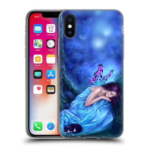 Rachel Anderson Fairies Serenity Soft Gel Case for Apple iPhone X / iPhone XS