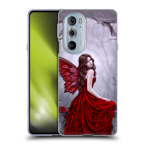Rachel Anderson Fairies Winter Rose Soft Gel Case for Motorola Edge X30