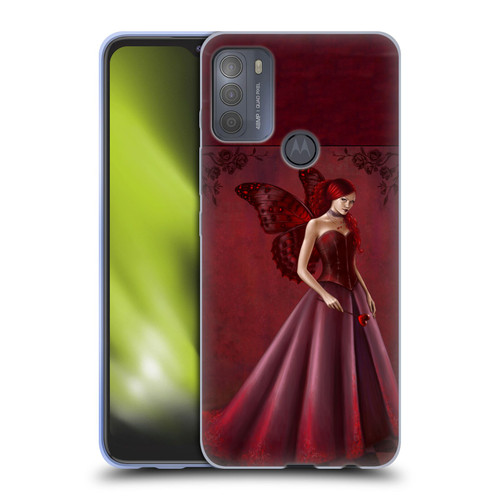 Rachel Anderson Fairies Queen Of Hearts Soft Gel Case for Motorola Moto G50