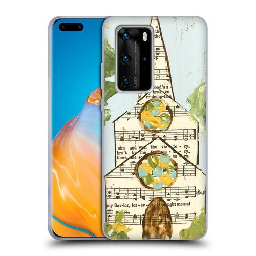 Haley Bush Church Painting Hymnal Page Soft Gel Case for Huawei P40 Pro / P40 Pro Plus 5G