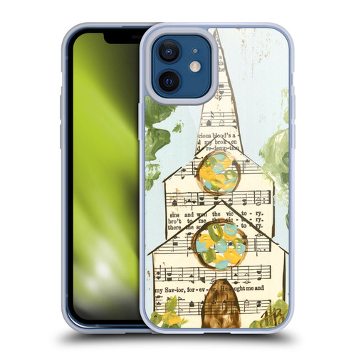 Haley Bush Church Painting Hymnal Page Soft Gel Case for Apple iPhone 12 / iPhone 12 Pro