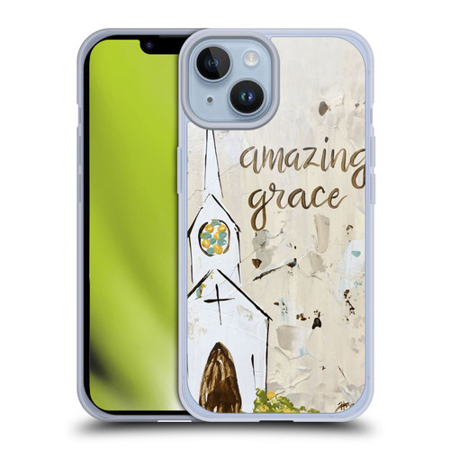 Haley Bush Church Painting Art Soft Gel Case for Apple iPhone 14