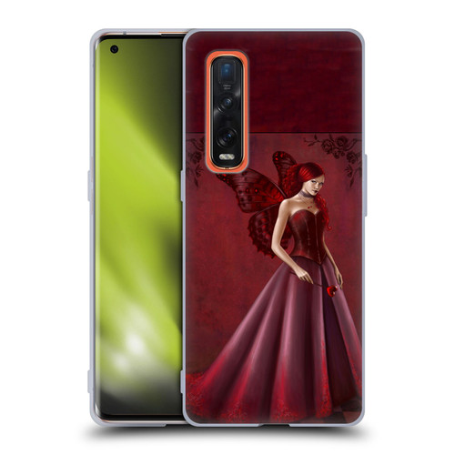 Rachel Anderson Fairies Queen Of Hearts Soft Gel Case for OPPO Find X2 Pro 5G