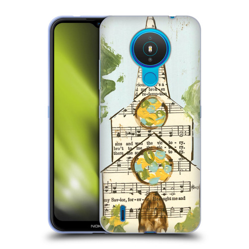 Haley Bush Church Painting Hymnal Page Soft Gel Case for Nokia 1.4