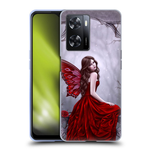 Rachel Anderson Fairies Winter Rose Soft Gel Case for OPPO A57s