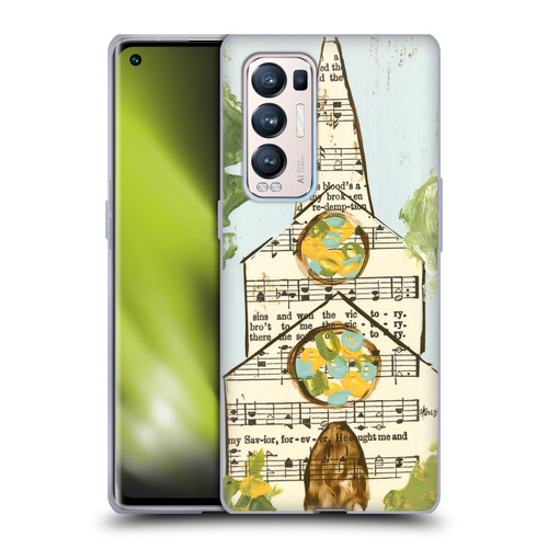 Haley Bush Church Painting Hymnal Page Soft Gel Case for OPPO Find X3 Neo / Reno5 Pro+ 5G