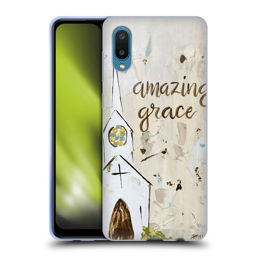 Haley Bush Church Painting Art Soft Gel Case for Samsung Galaxy A02/M02 (2021)