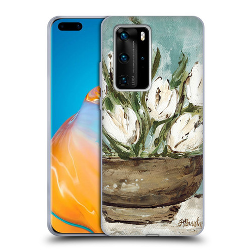 Haley Bush Floral Painting Tulip Bowl Soft Gel Case for Huawei P40 Pro / P40 Pro Plus 5G