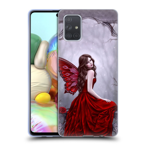 Rachel Anderson Fairies Winter Rose Soft Gel Case for Samsung Galaxy A71 (2019)