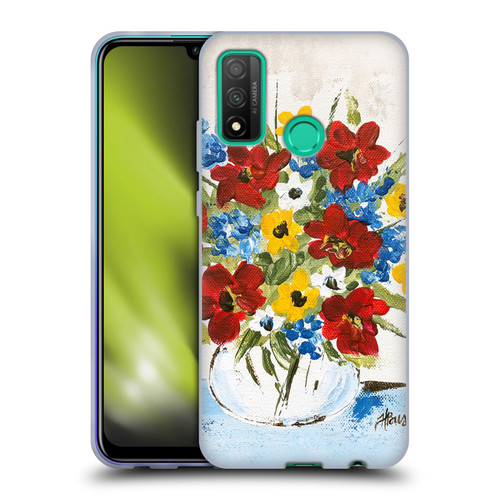 Haley Bush Floral Painting Patriotic Soft Gel Case for Huawei P Smart (2020)