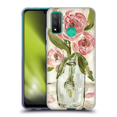 Haley Bush Floral Painting Pink Vase Soft Gel Case for Huawei P Smart (2020)