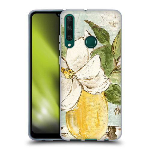 Haley Bush Floral Painting Magnolia Yellow Vase Soft Gel Case for Huawei Y6p