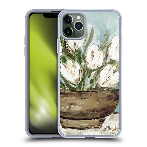 Haley Bush Floral Painting Tulip Bowl Soft Gel Case for Apple iPhone 11 Pro Max