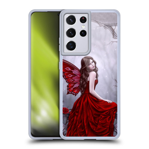 Rachel Anderson Fairies Winter Rose Soft Gel Case for Samsung Galaxy S21 Ultra 5G