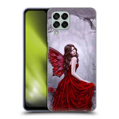 Rachel Anderson Fairies Winter Rose Soft Gel Case for Samsung Galaxy M33 (2022)