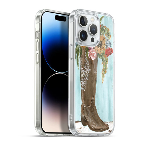 Haley Bush Floral Painting Boot Soft Gel Case for Apple iPhone 13 Pro Max & MagSafe