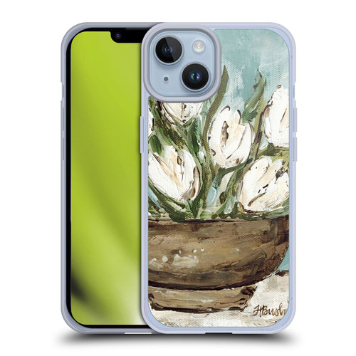 Haley Bush Floral Painting Tulip Bowl Soft Gel Case for Apple iPhone 14