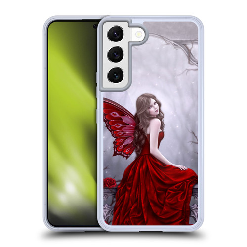 Rachel Anderson Fairies Winter Rose Soft Gel Case for Samsung Galaxy S22 5G