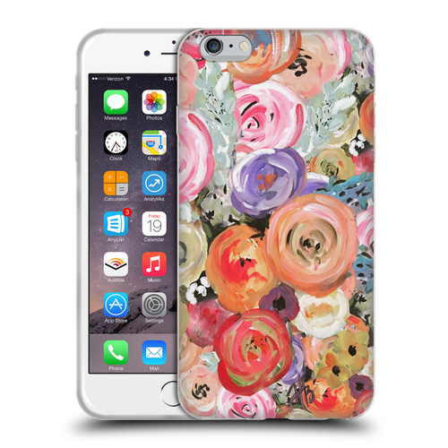 Haley Bush Floral Painting Colorful Soft Gel Case for Apple iPhone 6 Plus / iPhone 6s Plus