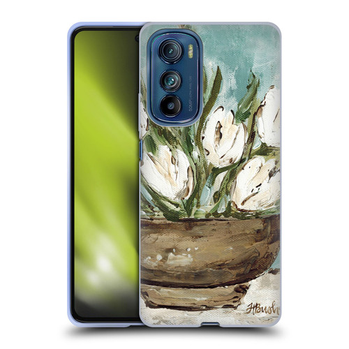 Haley Bush Floral Painting Tulip Bowl Soft Gel Case for Motorola Edge 30