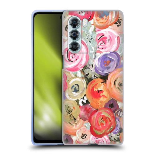 Haley Bush Floral Painting Colorful Soft Gel Case for Motorola Edge S30 / Moto G200 5G
