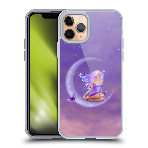 Rachel Anderson Pixies Lavender Moon Soft Gel Case for Apple iPhone 11 Pro