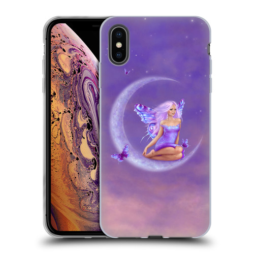Rachel Anderson Pixies Lavender Moon Soft Gel Case for Apple iPhone XS Max