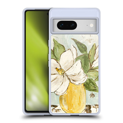 Haley Bush Floral Painting Magnolia Yellow Vase Soft Gel Case for Google Pixel 7