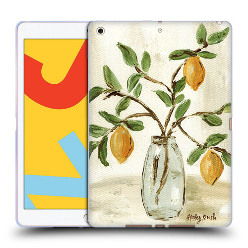 Haley Bush Floral Painting Lemon Branch Vase Soft Gel Case for Apple iPad 10.2 2019/2020/2021