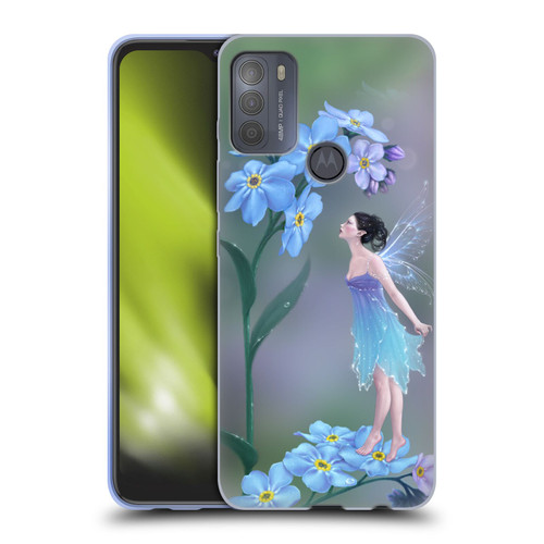 Rachel Anderson Pixies Forget Me Not Soft Gel Case for Motorola Moto G50