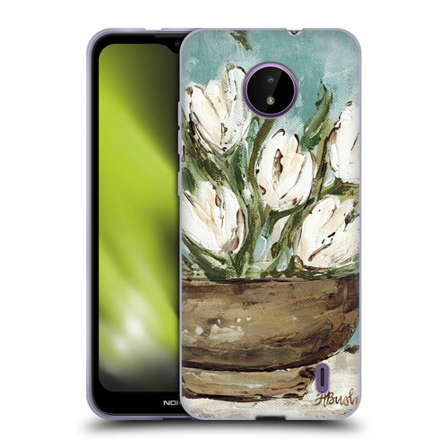 Haley Bush Floral Painting Tulip Bowl Soft Gel Case for Nokia C10 / C20
