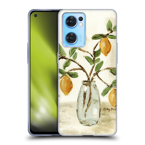 Haley Bush Floral Painting Lemon Branch Vase Soft Gel Case for OPPO Reno7 5G / Find X5 Lite