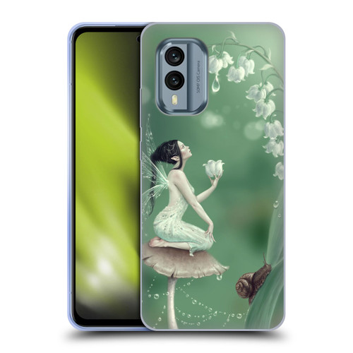 Rachel Anderson Pixies Lily Of The Valley Soft Gel Case for Nokia X30