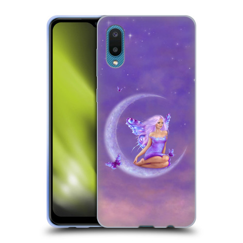 Rachel Anderson Pixies Lavender Moon Soft Gel Case for Samsung Galaxy A02/M02 (2021)