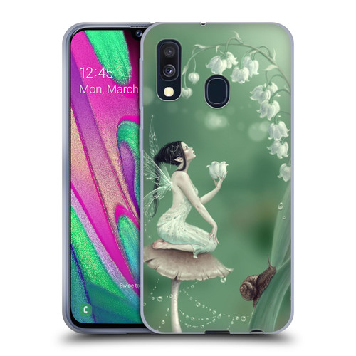 Rachel Anderson Pixies Lily Of The Valley Soft Gel Case for Samsung Galaxy A40 (2019)