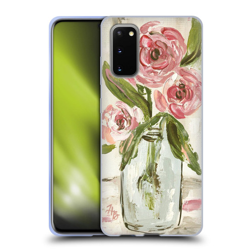 Haley Bush Floral Painting Pink Vase Soft Gel Case for Samsung Galaxy S20 / S20 5G